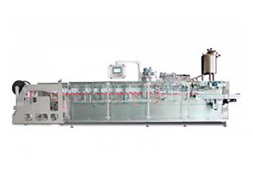 Machine for 3 and 4 Sidesealed Sachets, Top Spout Flat Pouches, Doypacks etc. HMK-2600 