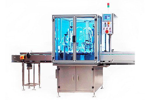 HM OPDKM 004 - Full Automatic Perfume Filling and Valve Crimping System