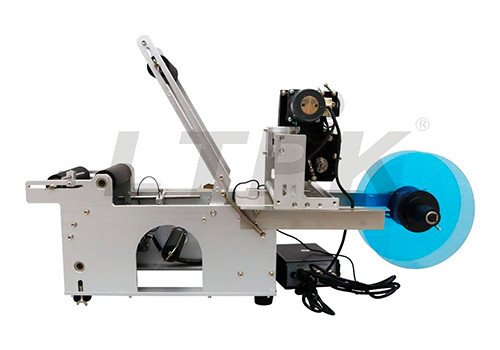 LTPK LT-50D Semi-Automatic Round Bottle Labeling Machine with Date Coder