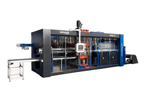 DXM-72 Three Stations Full Automatic Plastic PP PVC Vacuum Thermoforming Machine