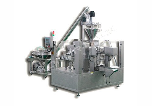 Rotary Fill and Seal Seal With Auger Filler for Powder 