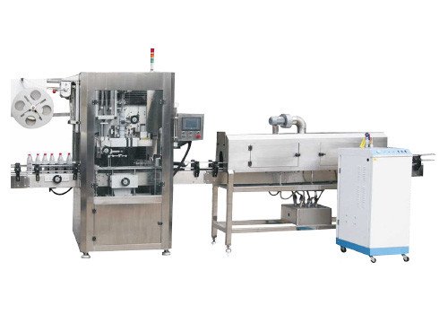 Automatic Beverage Bottle PVC Label Shrink Labeling Machine SLM250