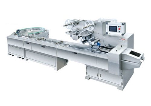 Automatic Turntable Feeding Flow Wrapping Line FND-F55OR 