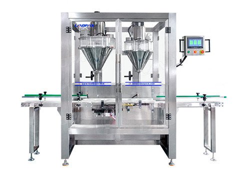 LD-PAF01 Automatic Double Heads Volumetric Talcum Powder Auger Dosing Filling Machine