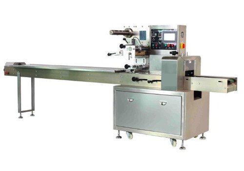 Горизонтальная оберточная упаковочная машина для твердой продукции