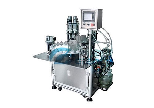 Полуавтоматическая роторная машина JNF для вакуумного розлива парфюмерии и лака для ногтей