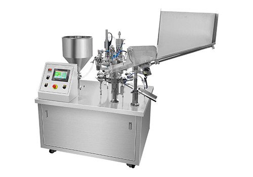 Автоматическая ротационная машина для наполнения и запечатывания небольших пластиковых тюбиков блеска для губ SF-09H