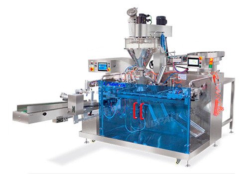 Горизонтальная упаковочная машина порошков в готовые дойпаи LDSP-160/210/260  