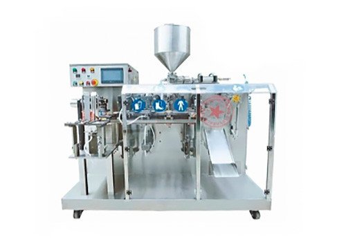 Automatic Premade Spout Pouch Liquid Paste Sauce Filling Machine YLM-PMHZ-210LP