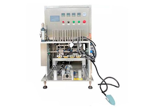 KIS-1 Desktop Aluminum Foil Cup Pre-cut Aluminium Lid Sealing Machine