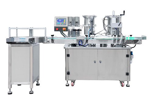 WP-JZ1200 Double Servo High Precision Ceramic Pump Vial / Bottle Filling and Plugging Machine