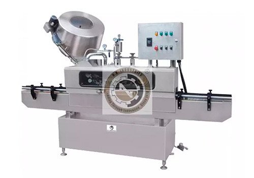 NKTVC-100 Automatic Linear Twist Off Cap Vaccum Lug Capping Machine
