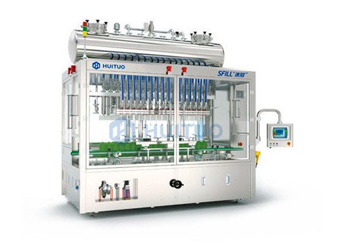 Servo Driven 16 Heads Hand Sanitizer Filling Machine FLP-16D