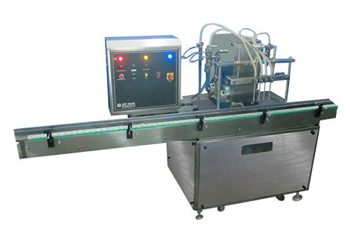 Automatic four-head filling machine for liquids JET-4HD