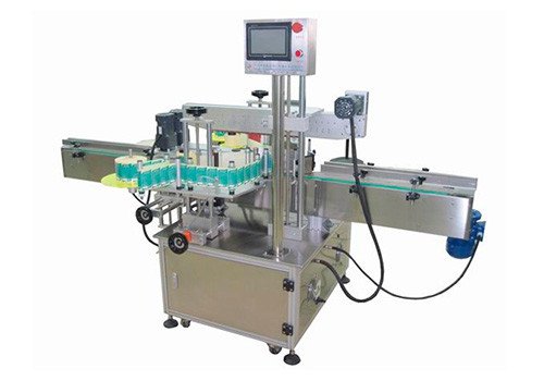 Double Side Sticker Labeling Machine for Shampoo Oval Bottle
