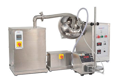 Coating Pan with Peristaltic Pump, Spraying & Drying System (SCPH)