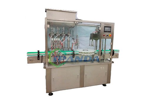 Автоматическая поршневая пневматическая машина для розлива косметических кремов