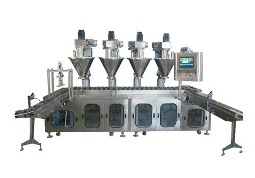 Automatic 4 Head Powder Filling Machine JET-PF120-4