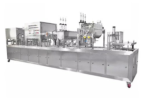 BG60A-3C Full Automatic Chickpea Hummus Vacuum Nitrogen Flushing Packing Cup Filling Sealing Capping Machine