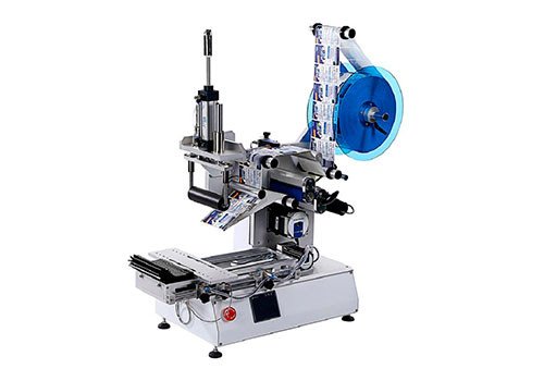 PST617 Semi-Automatic Square Bottles Labeling Machine / Conveyor Type