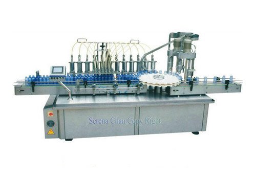 OPG12/2 Automatic 12 Nozzles Plunger Pump Filling, 2 Heads Capping Combination Machine