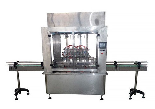 Автоматическая линейная машина для розлива жидкостей YZG-8A 1000