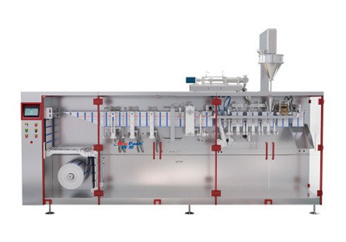 Горизонтальная упаковочная машина HC-180T для двухслойных пакетов-саше