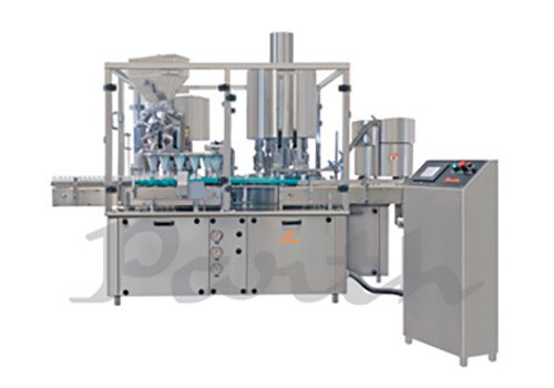 Automatic Rotary Dry Syrup Powder Filling Machine with Screw/ROPP Capping Machine PRMF-120