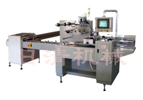 Фасовочная машина с тремя серводвигателями QWZ360 для упаковки печенья