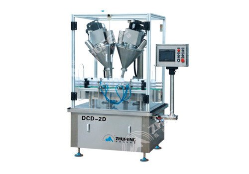 DXD-2 Inline Double-Nozzles Particle Bottle Filling Machine