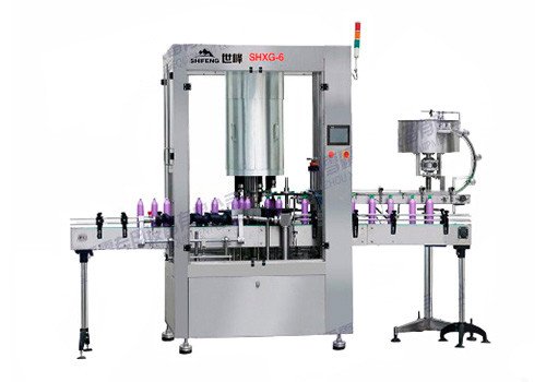 SHXG-6 6-head Automatic Rotary (Pneumatic) Cap-clinching Machine