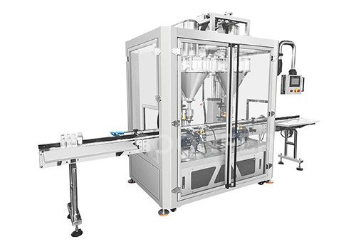 SF-FJ2 Automatic Jar Bottle Turmeric Chilli Spice Powder Filling Machine