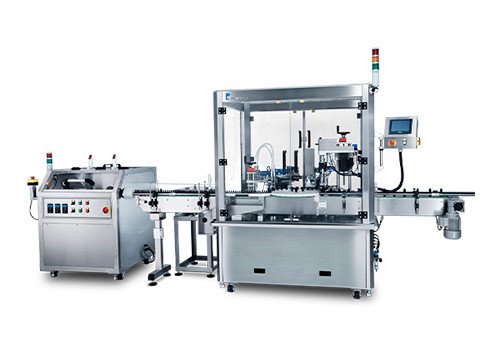 FL-800 & SU-101 Filling/Inserting/Capping Monobloc Machine & Unscrambler