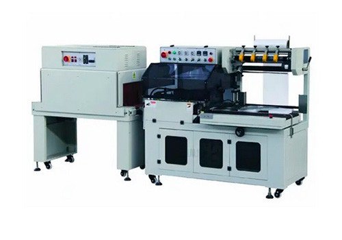 Автоматическая машина с L-образной планкой для упаковки в термоусадочную пленку LQ-BTA-450/LQ-BTA-450A+LQ-BM-500