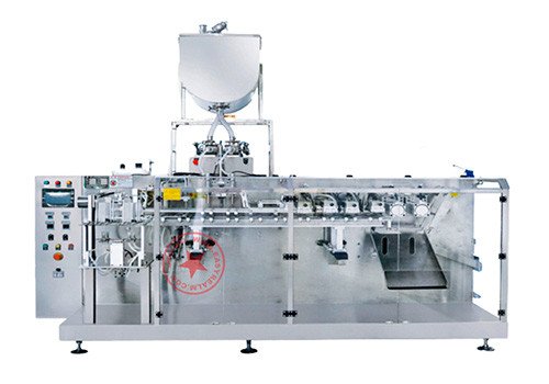 High Speed Premade Bottle Shape Sachet Liquid Filling Sealing Packing Machine YLM-PMHZ-1602SP