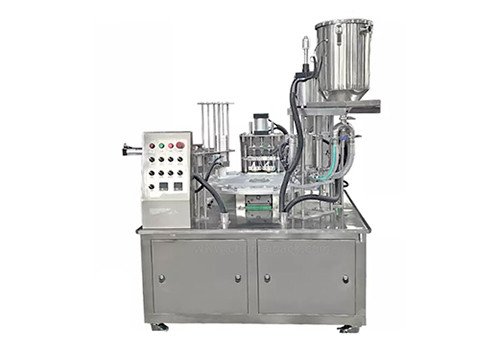 KIS-900-2 Rotary Yogurt Cup Filling Sealing Machine