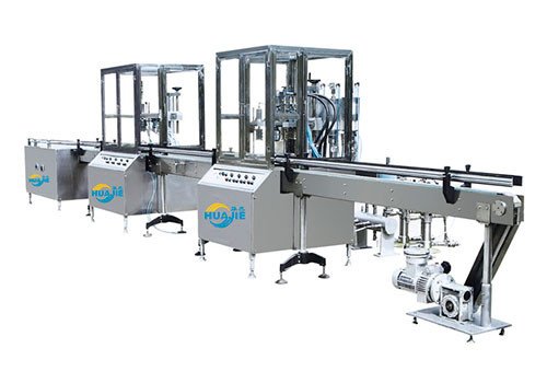 Full Automatic Aerosol Spray Paint Filling Machine for Cosmetic Liquid HJ-QWJG