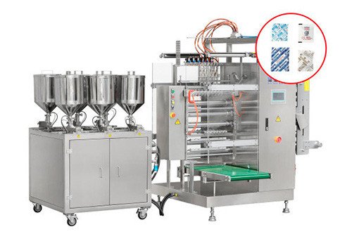 Полностью автоматическая многорядная/однорядная упаковочная машина DC-880L с тыльной запайкой