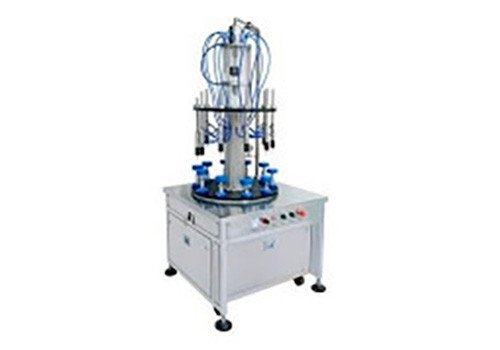 YX-PF10 Semi Automatic Vacuum 10 Heads Rotary Filling Machine
