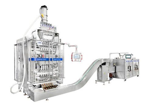 Powdered Drink Stick Bag Making Counting & Paper Box Repacking Line