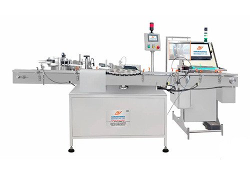 HMPL–RBL Automatic Rotary Vial/ Bottle Sticker Labelling Machine