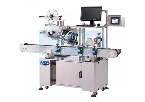 Горизонтальный этикетировщик флаконов с лазерным принтером LR460PC