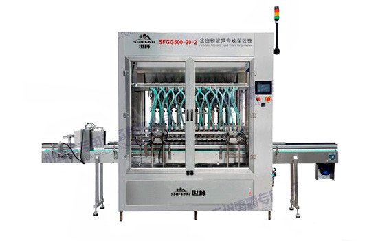 SFGG-500-20 Automatic 20-head Frequency Conversion Liquid Cream Piston Type Filling Machine 