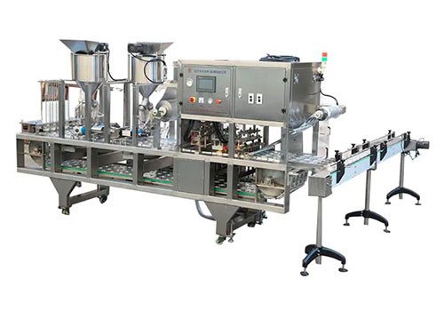 Cup Filling and Sealing Machine with Vacuum QCF 1-4