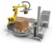 RPW Series Automatic Robot Palletizer with Stretch Wrapper