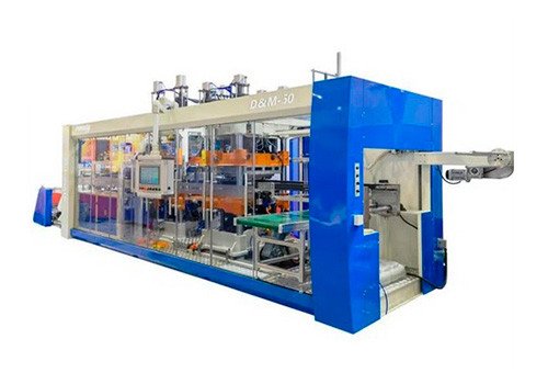 HG-DX7152 Three Stations High-Speed Abs Pet Plastic Cake Tray Vacuum Forming Machine