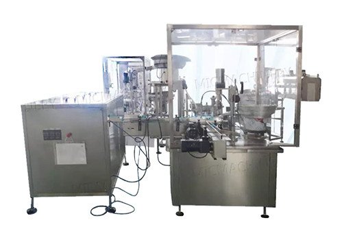 MIC-E40 Small Plastic Bottle E-Liquid Filling Plugging Capping Machine 
